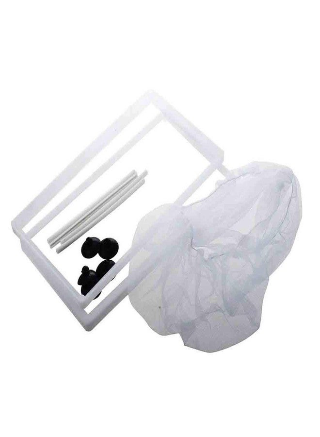 COMOK White Nylon Mesh Fish Fry Hatchery Breeder Box Separation Net w Suction Cups 2Pcs - Image 3